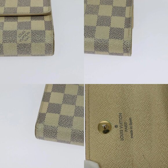 LOUIS VUITTON Damier Azur Portefeuille Alexandra Wallet N63068 LV Auth bs25268 - Picture 15 of 15
